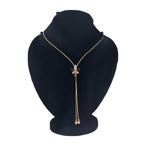 Azure Blossom Elegance Necklace - D170 - 3